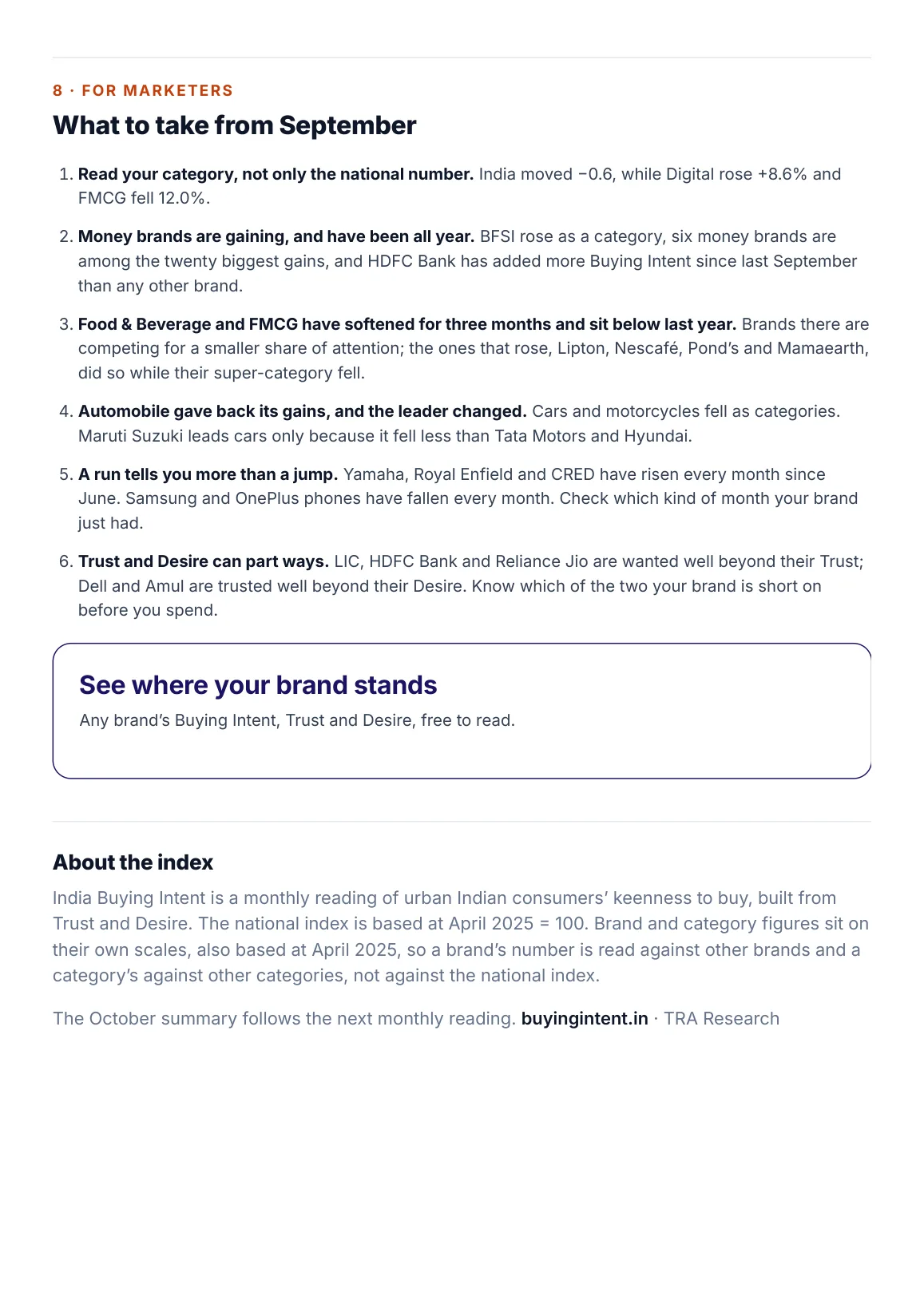 Page 20: what to take from September, and about the index